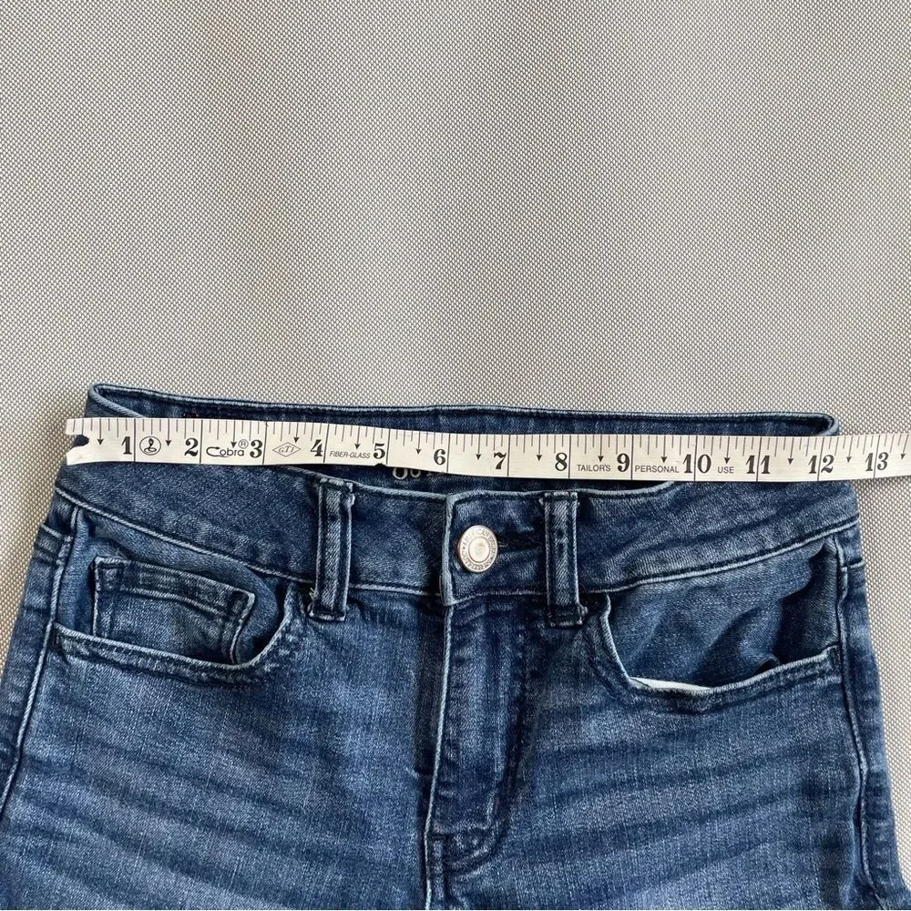 American Eagle Hi-Rise Artist Super Stretch Bootcut Denim Jeans EUC Size 0